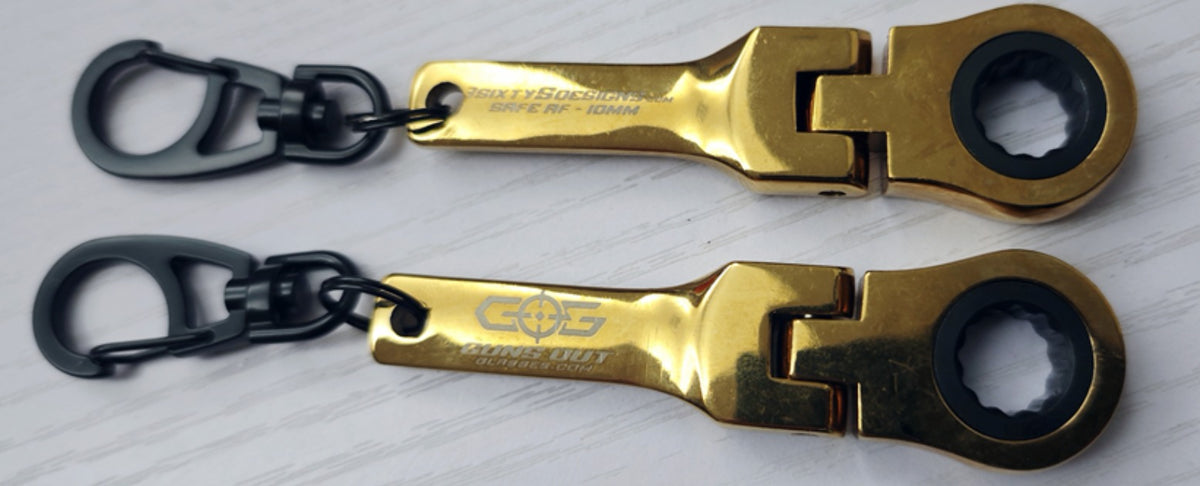 Elusive 10mm Wrench Key Chain