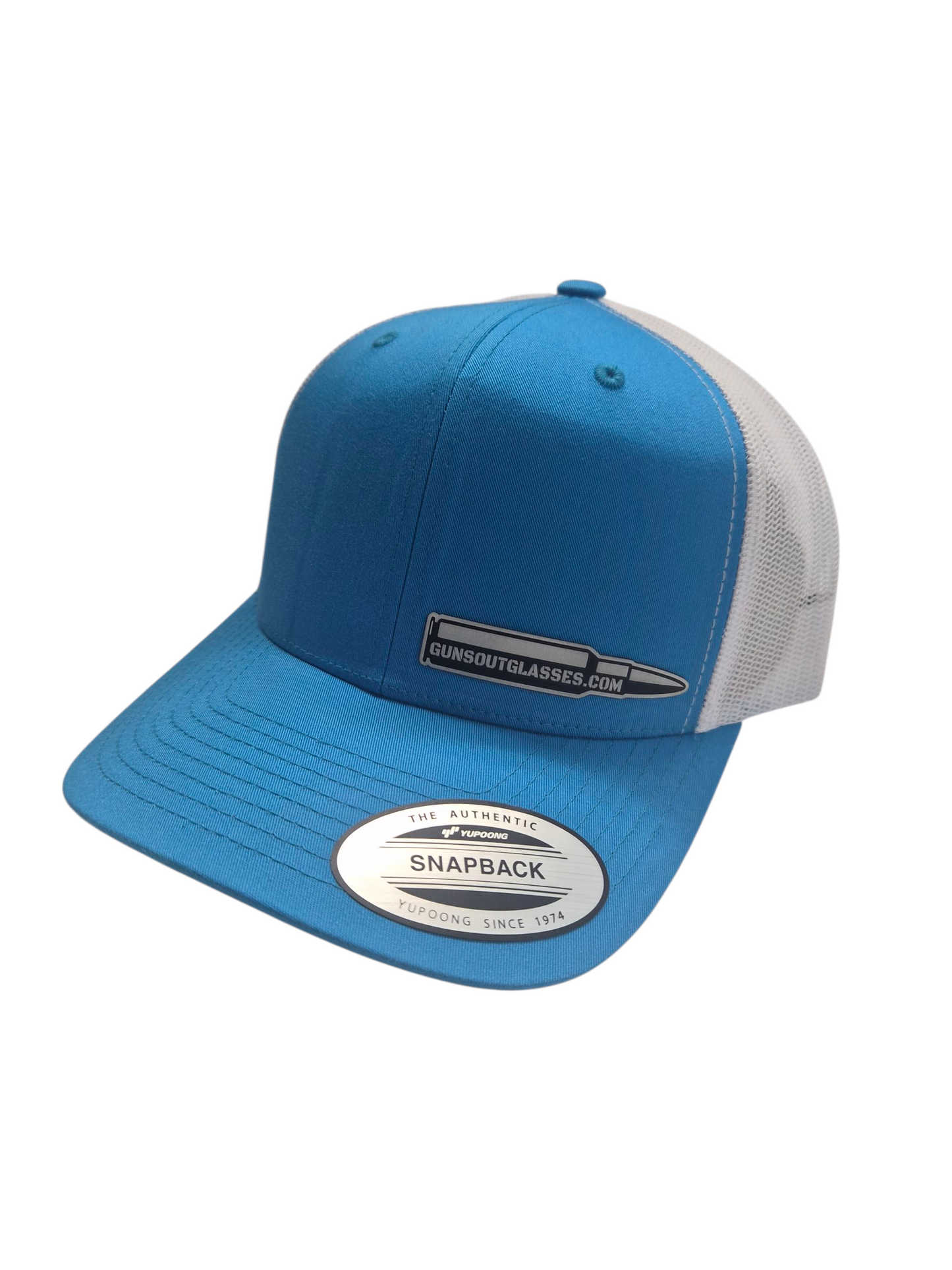 Snapback Trucker Hat - Teal (White)