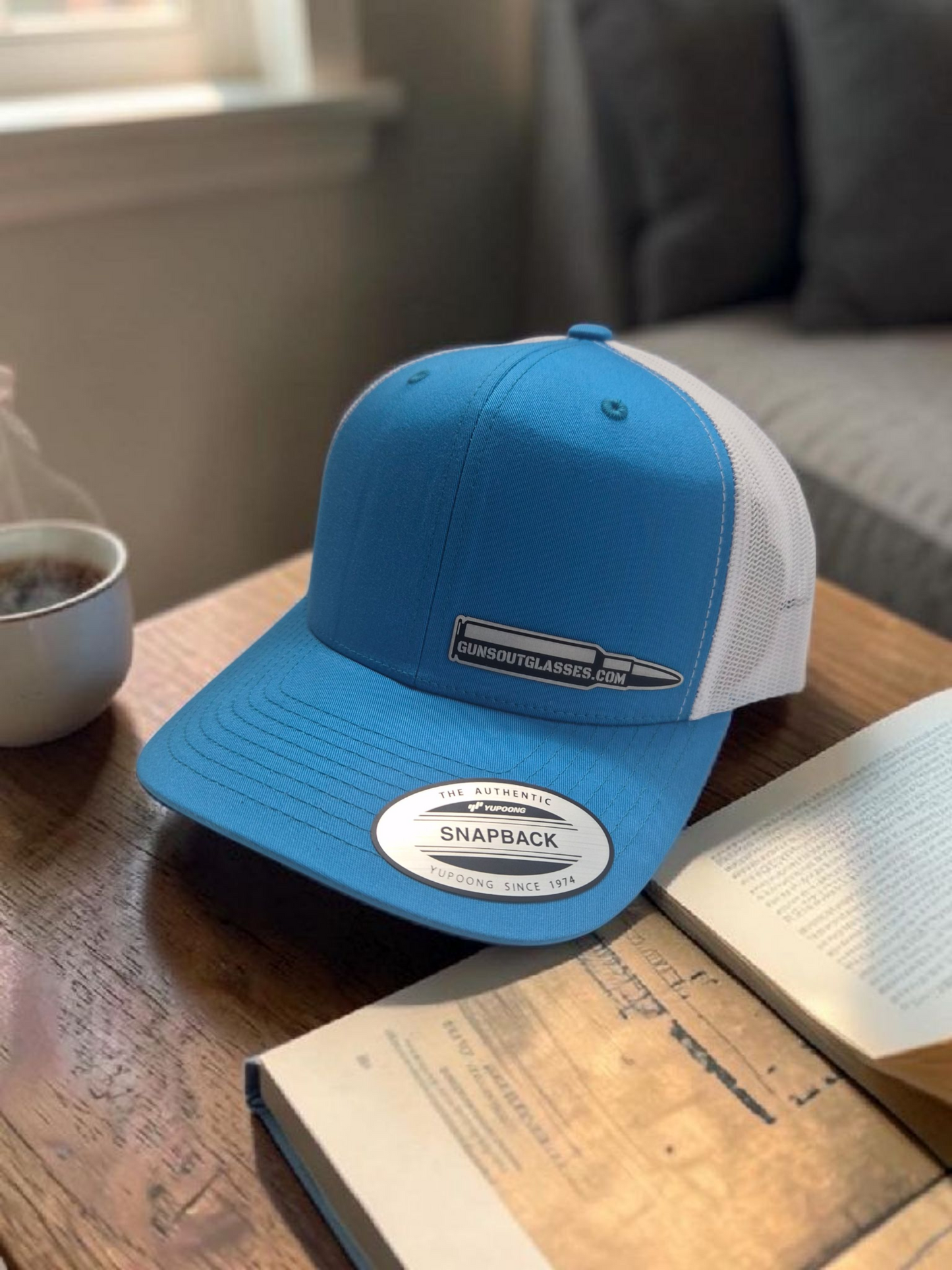Snapback Trucker Hat - Teal (White)